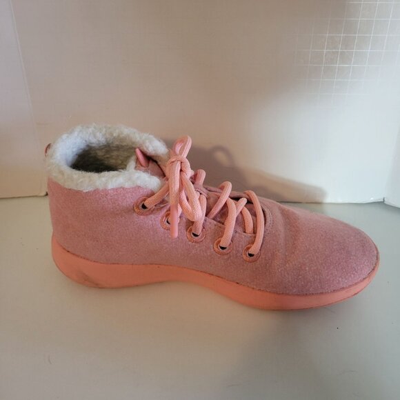 Allbirds Calm Coral Wool Runner-Up Mizzle Fluff Booties Size 9 - Picture 6 of 12